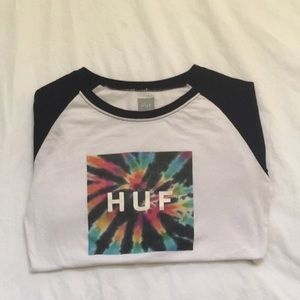 HUF tie-dye Raglan Baseball Tee